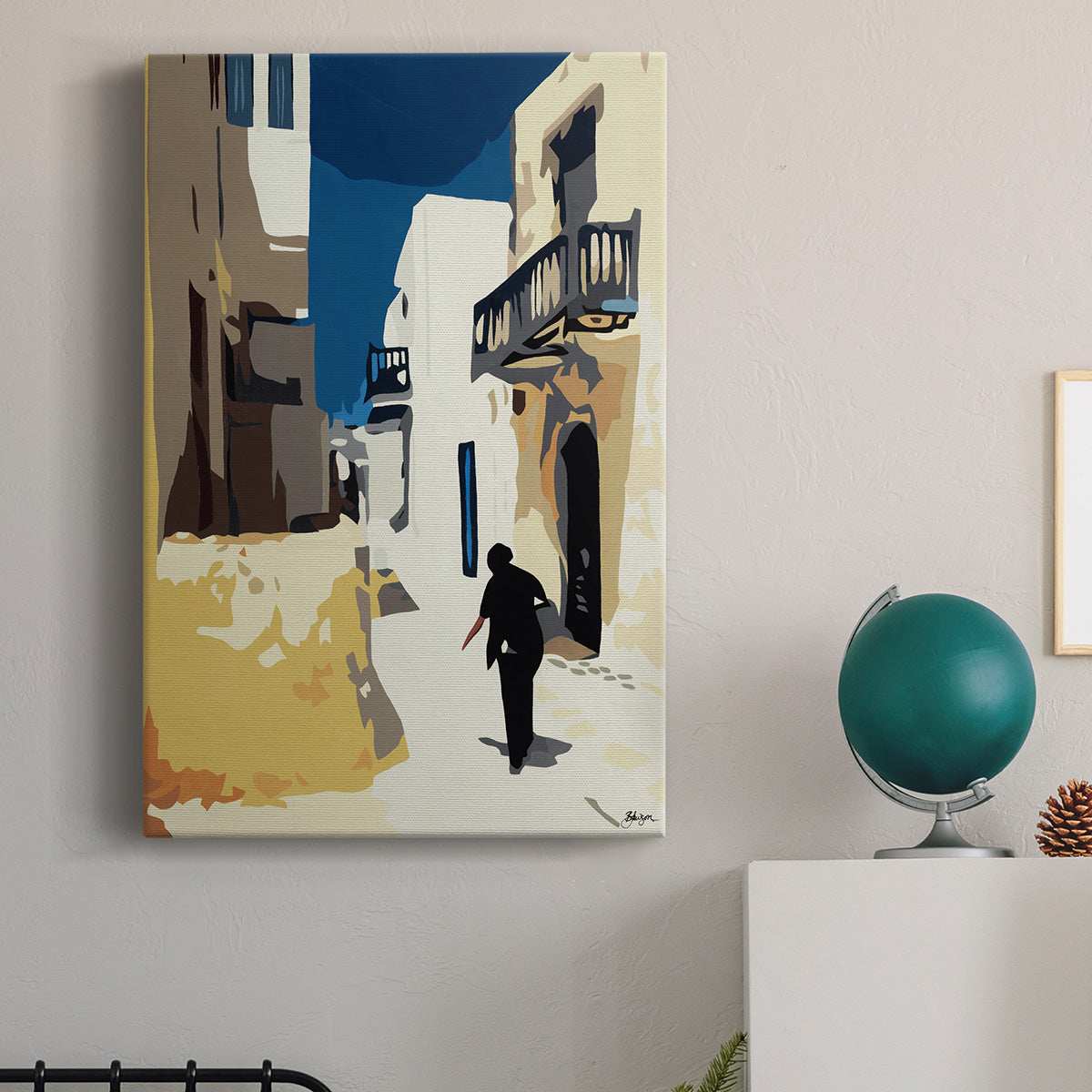 Mykonos 3 Premium Gallery Wrapped Canvas - Ready to Hang