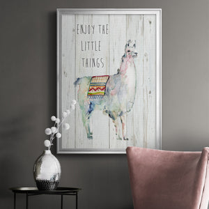 Llama Little Things Premium Framed Print - Ready to Hang