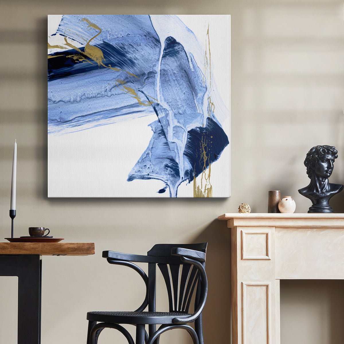 Golden Current I-Premium Gallery Wrapped Canvas - Ready to Hang