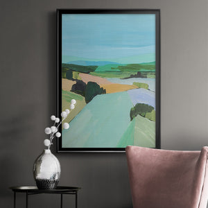 Bright Colored Countryside IV Premium Framed Print - Ready to Hang