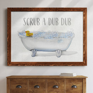 Scrub A Dub-Premium Framed Canvas - Ready to Hang