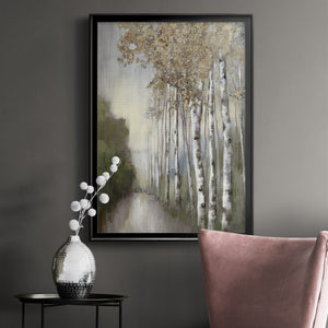 Woodland Walk Neutral Premium Framed Print - Ready to Hang