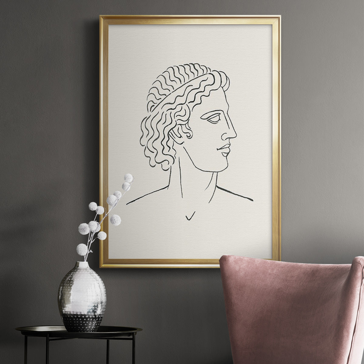 Greek Busts I Premium Framed Print - Ready to Hang