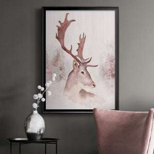 Blush Deer Premium Framed Print - Ready to Hang