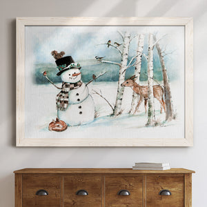 Snow Friends-Premium Framed Canvas - Ready to Hang