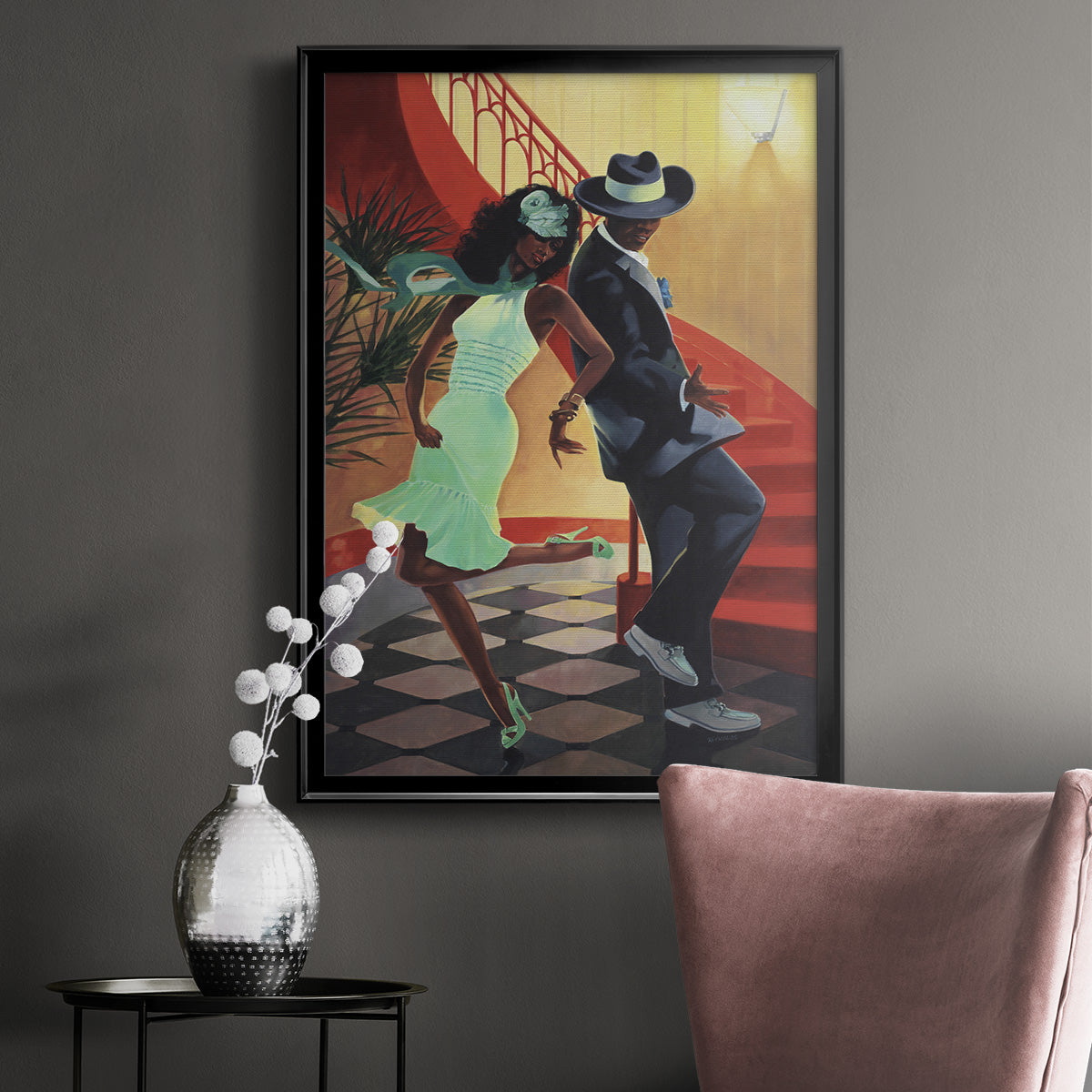 Night Out IV Premium Framed Print - Ready to Hang