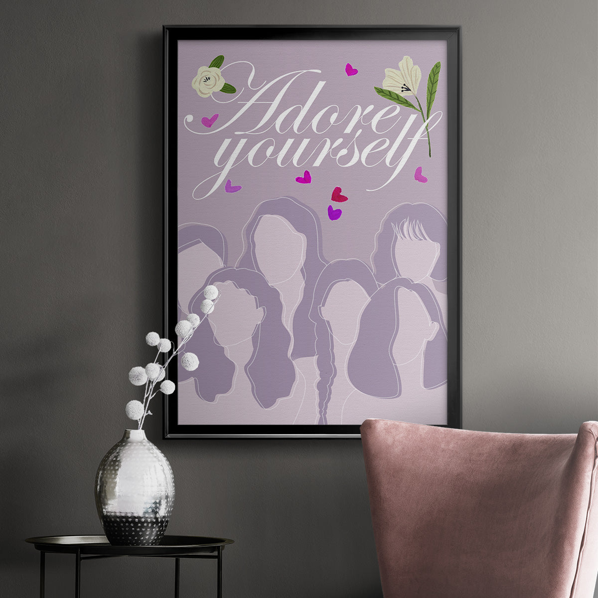 Happy Galentine's Day Collection B Premium Framed Print - Ready to Hang