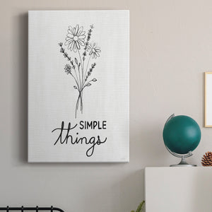 Simple Things Sketch Premium Gallery Wrapped Canvas - Ready to Hang