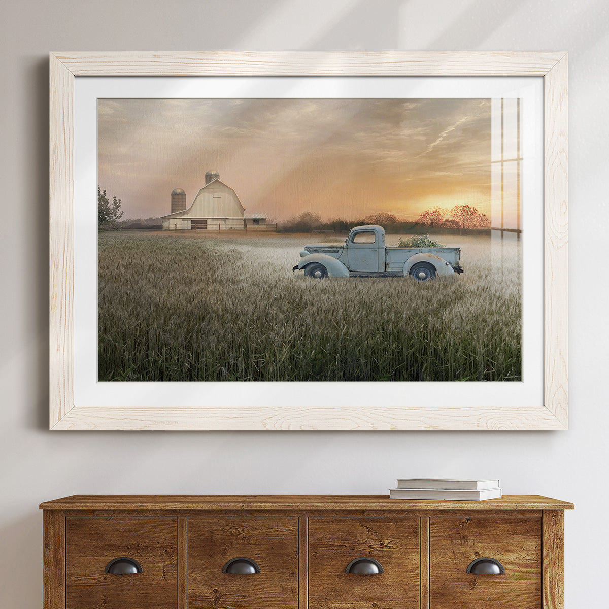 Evening Farm-Premium Framed Print - Ready to Hang