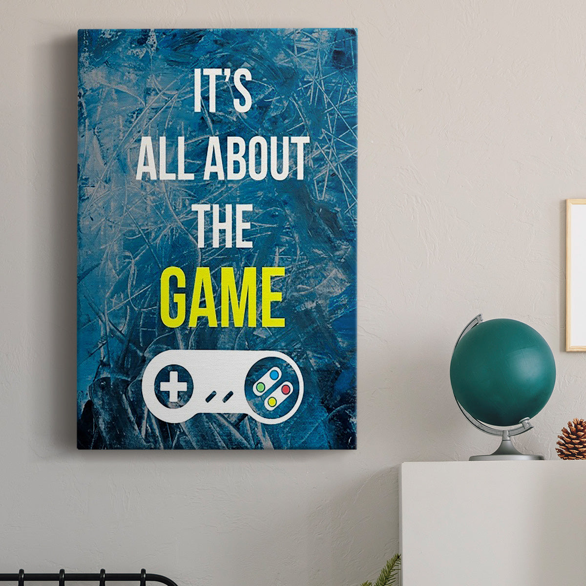 Gamer at Play IV Premium Gallery Wrapped Canvas - Ready to Hang