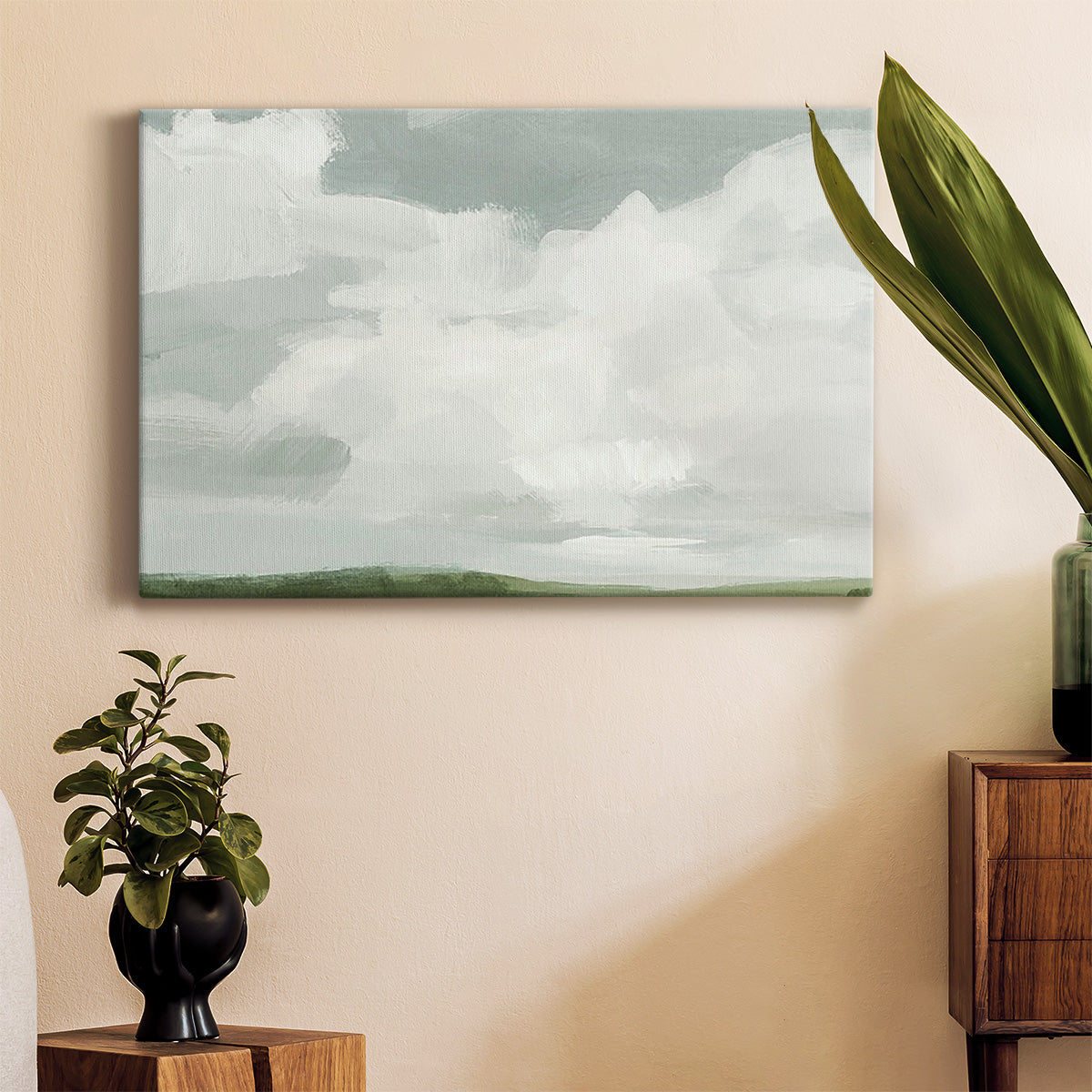 Gray Stone Sky I Premium Gallery Wrapped Canvas - Ready to Hang