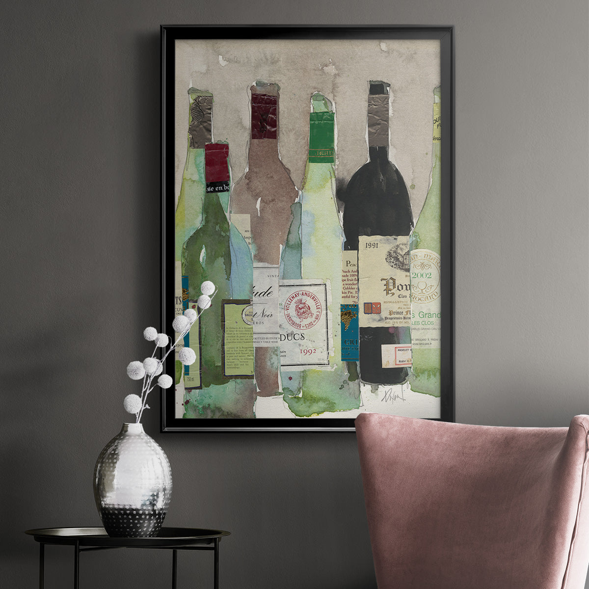 Red or White II Premium Framed Print - Ready to Hang