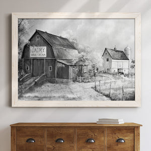 Day at the Farm-Premium Framed Canvas - Ready to Hang