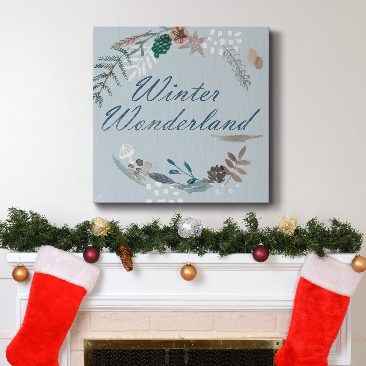 Snowy Christmas III-Premium Gallery Wrapped Canvas - Ready to Hang