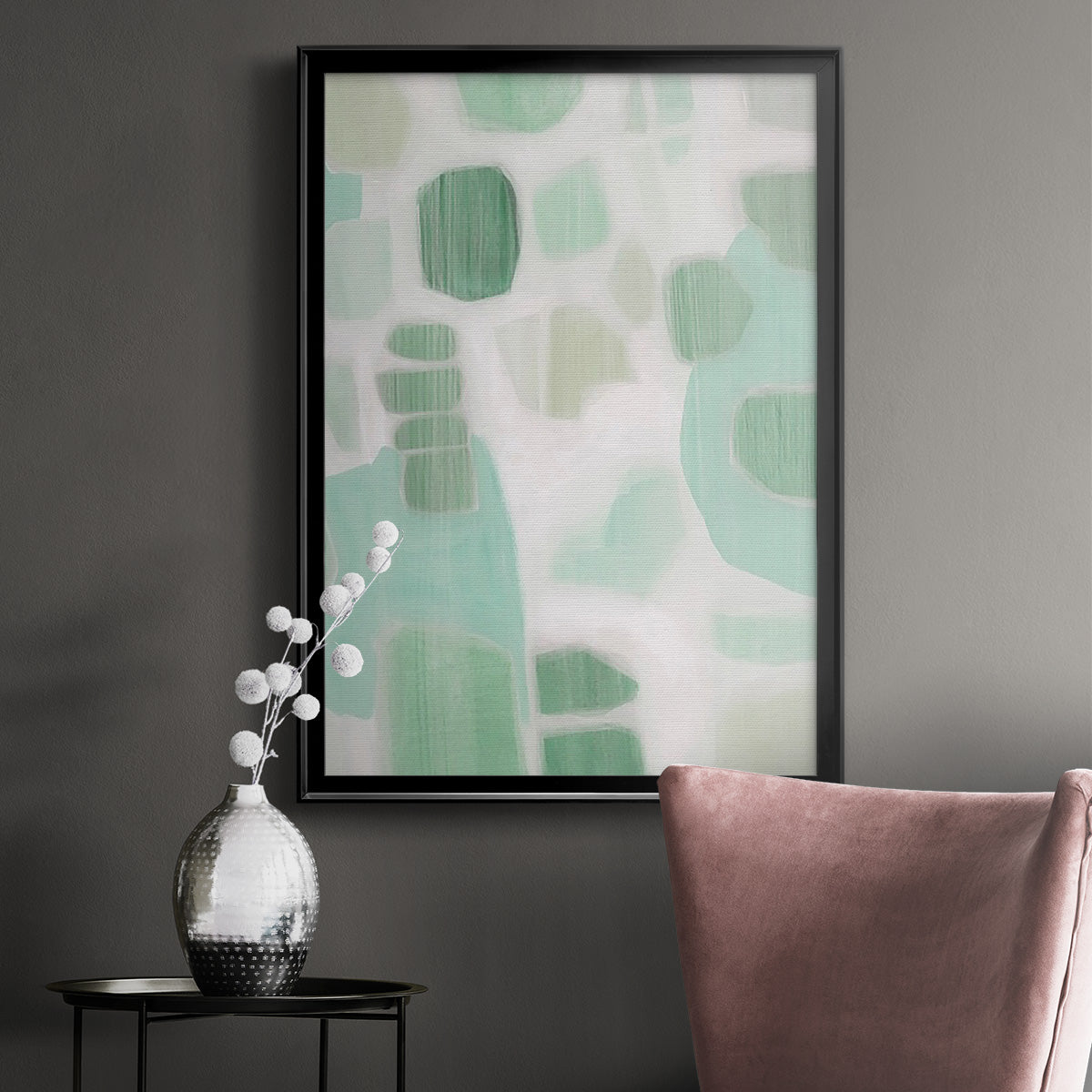 River Shapes I Premium Framed Print - Ready to Hang