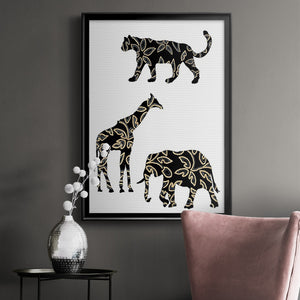 Ornamental Safari Animals III Premium Framed Print - Ready to Hang