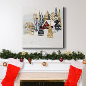 Christmas Chalet I-Premium Gallery Wrapped Canvas - Ready to Hang