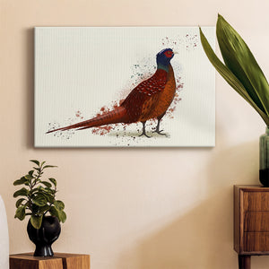 Pheasant Splash 4 Premium Gallery Wrapped Canvas - Ready to Hang