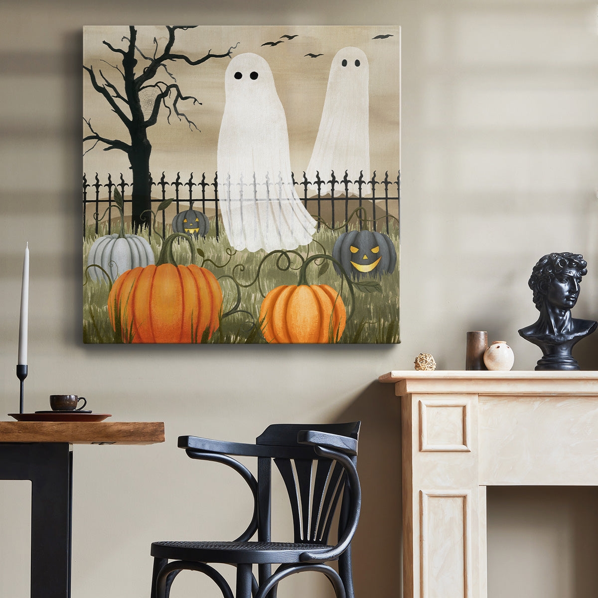 Haunted Pumpkin Patch I-Premium Gallery Wrapped Canvas - Ready to Hang