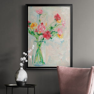 Painterly Soft Bouquet I Premium Framed Print - Ready to Hang