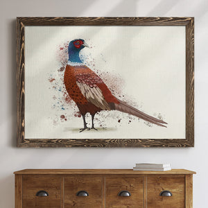 Pheasant Splash 5-Premium Framed Canvas - Ready to Hang