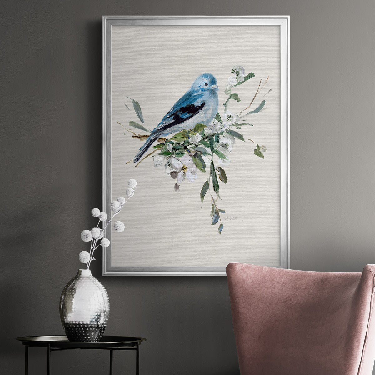 Bluebird Happy I Premium Framed Print - Ready to Hang