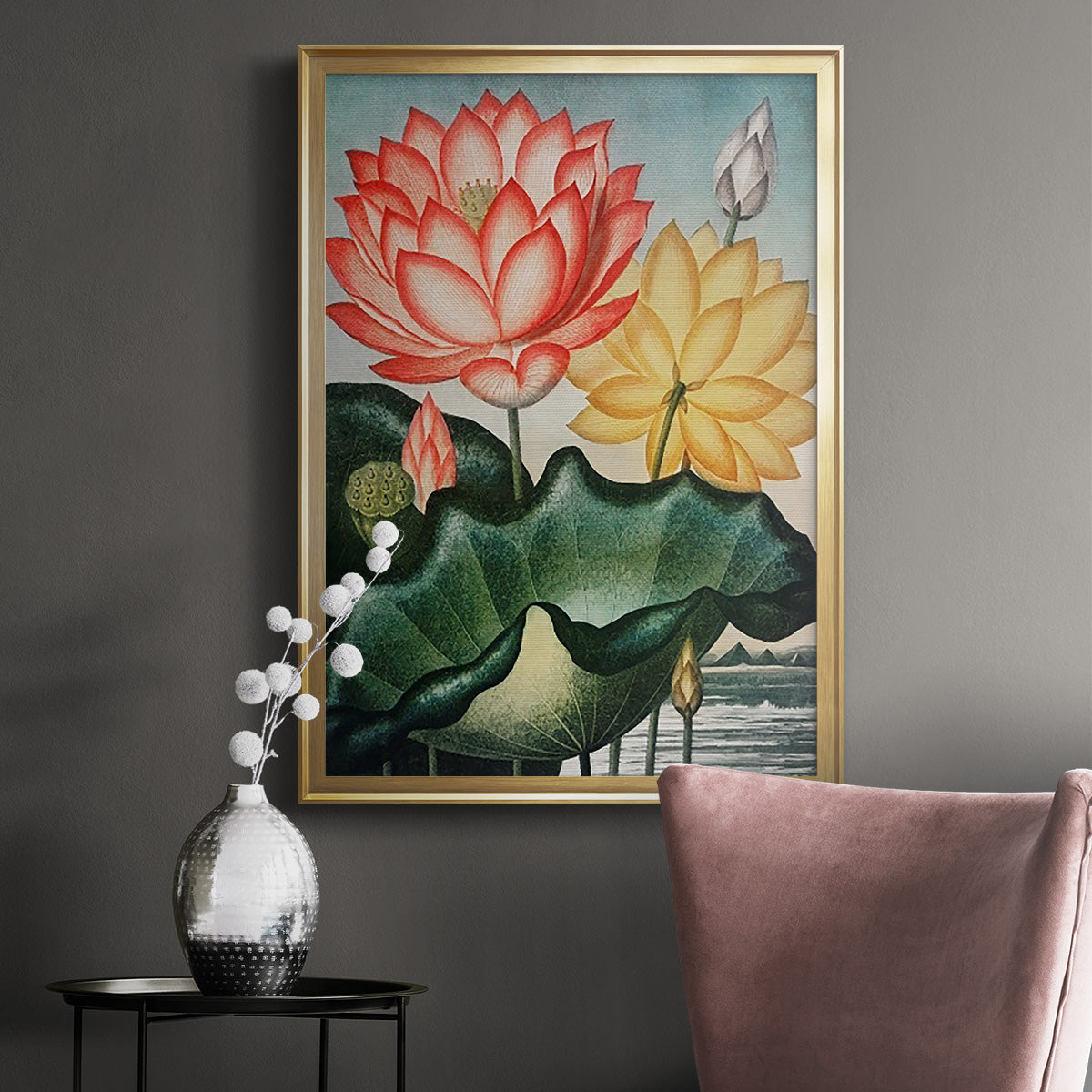 Temple of Flora V Premium Framed Print - Ready to Hang