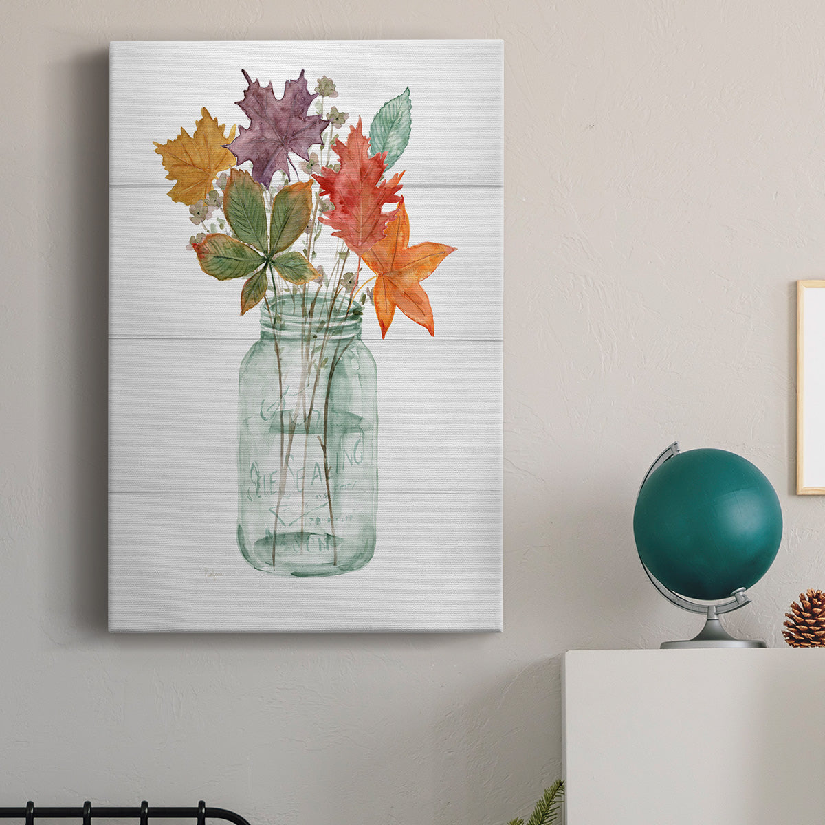 Harvest Home Leaves I Premium Gallery Wrapped Canvas - Ready to Hang