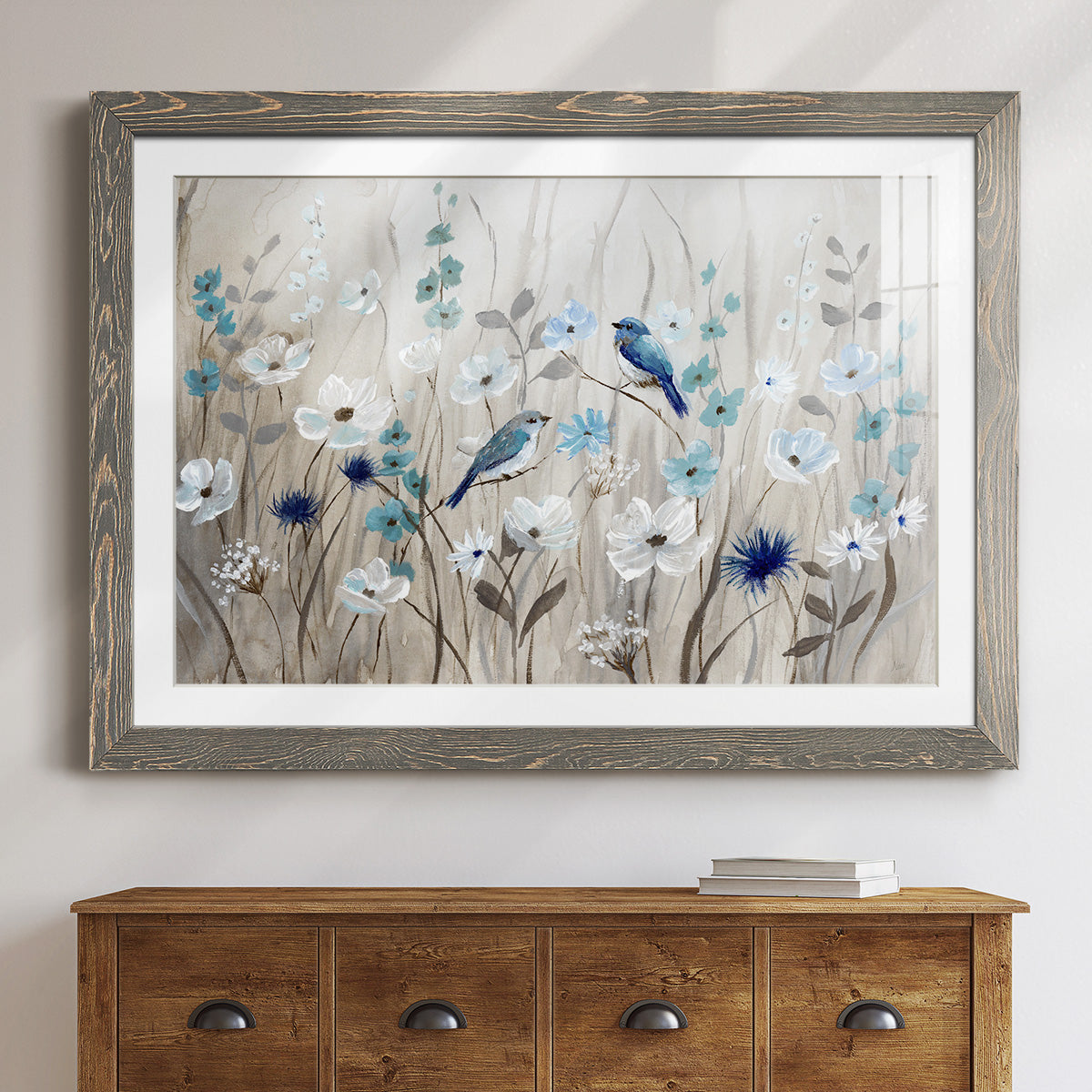 Bluebirds in Spring-Premium Framed Print - Ready to Hang