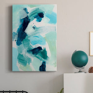 Teal Composition I Premium Gallery Wrapped Canvas - Ready to Hang
