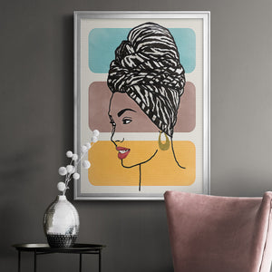 Head Wrap II Premium Framed Print - Ready to Hang