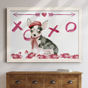 Puppy Valentine Collection A-Premium Framed Canvas - Ready to Hang