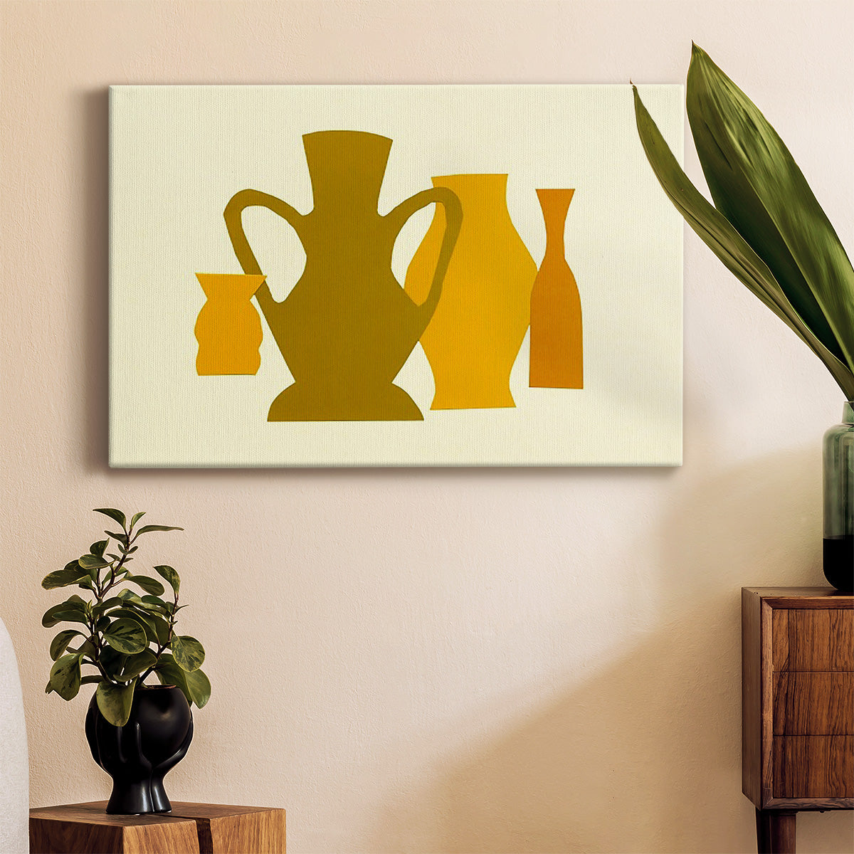 Posing Pottery I Premium Gallery Wrapped Canvas - Ready to Hang