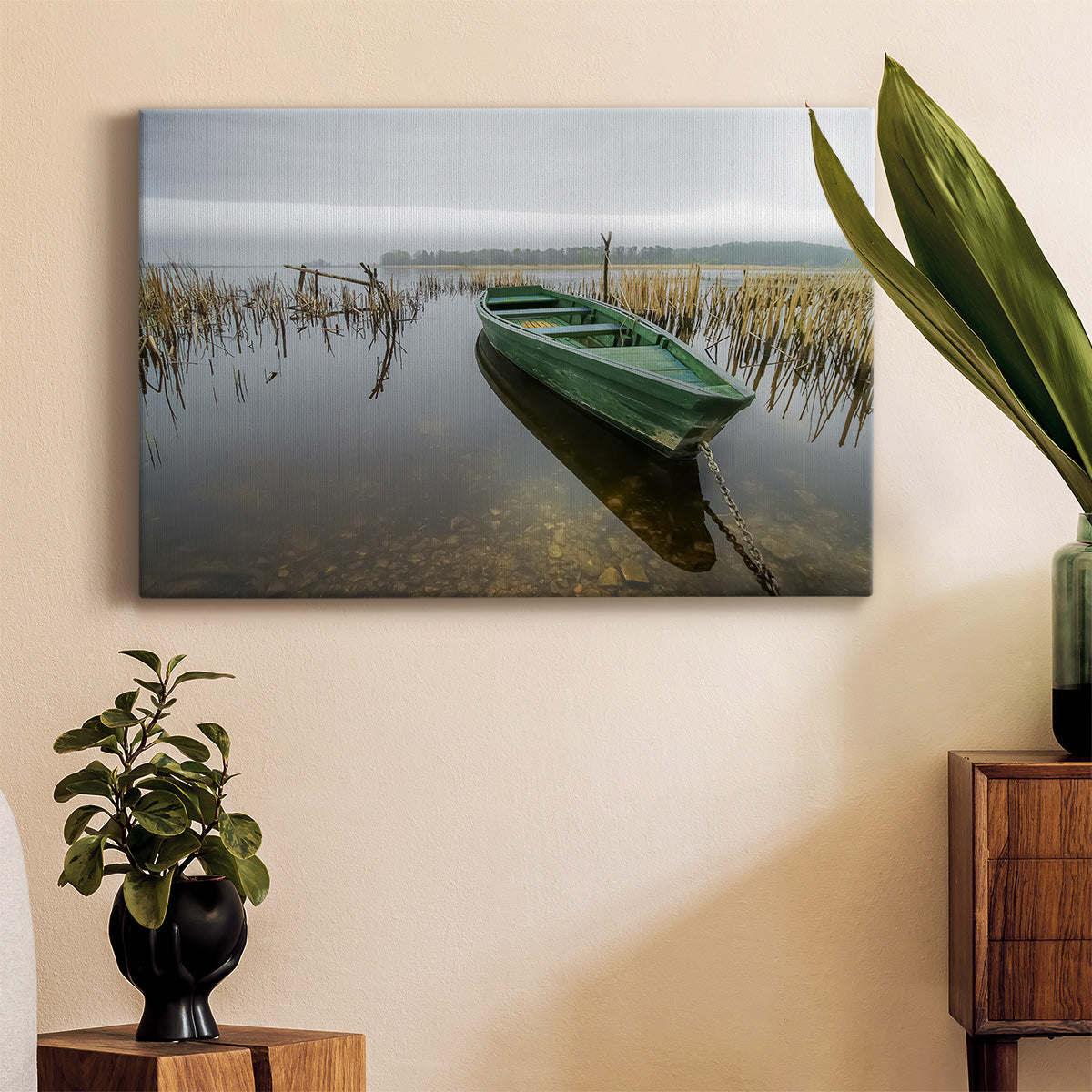 Green One Premium Gallery Wrapped Canvas - Ready to Hang