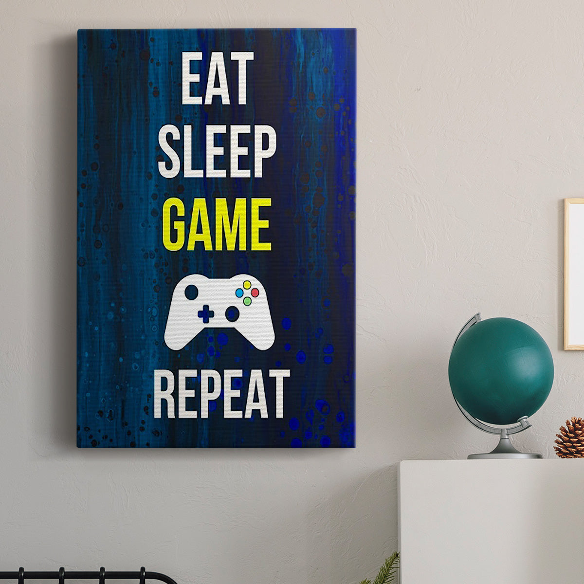 Gamer at Play V Premium Gallery Wrapped Canvas - Ready to Hang