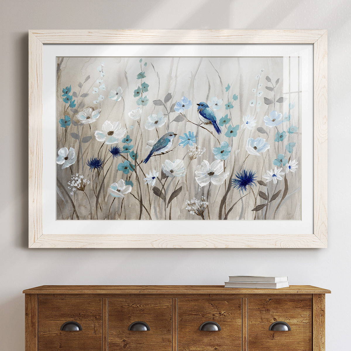 Bluebirds in Spring-Premium Framed Print - Ready to Hang