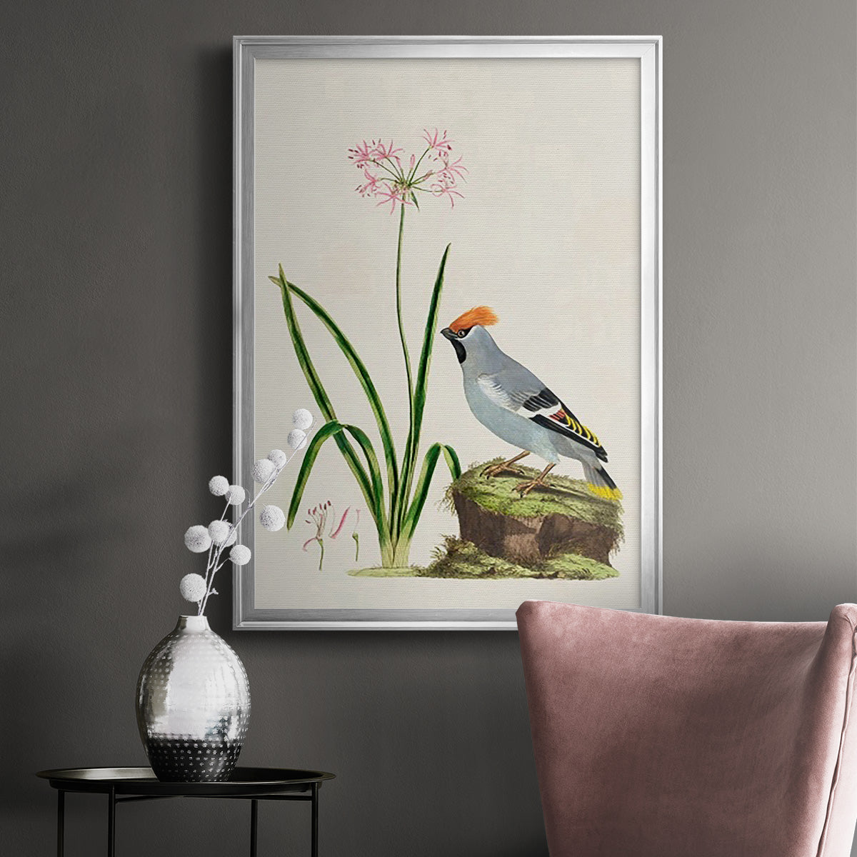 Bird in Habitat II Premium Framed Print - Ready to Hang