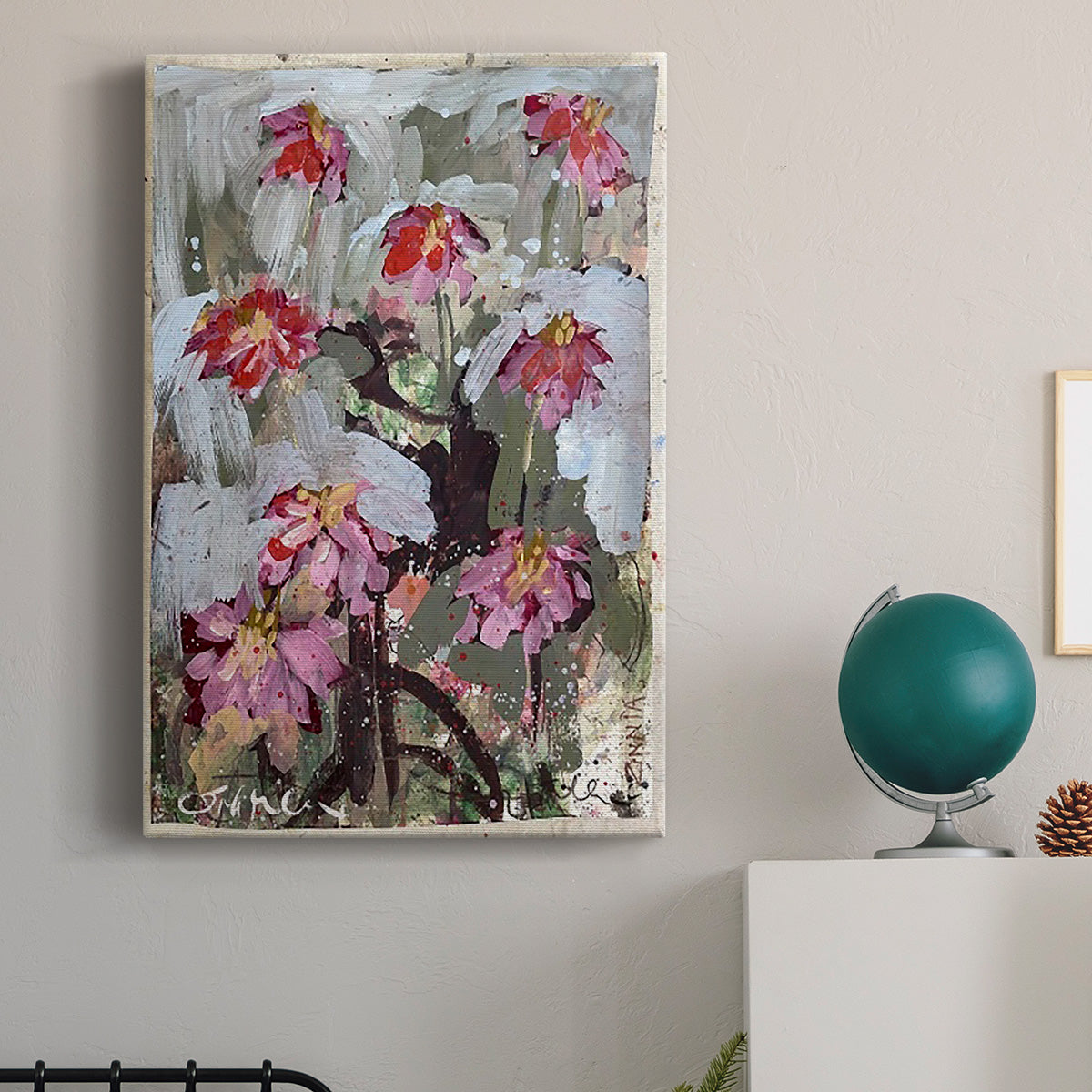 Zinnia I Premium Gallery Wrapped Canvas - Ready to Hang
