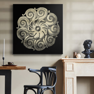Black and Tan Rosette I-Premium Gallery Wrapped Canvas - Ready to Hang