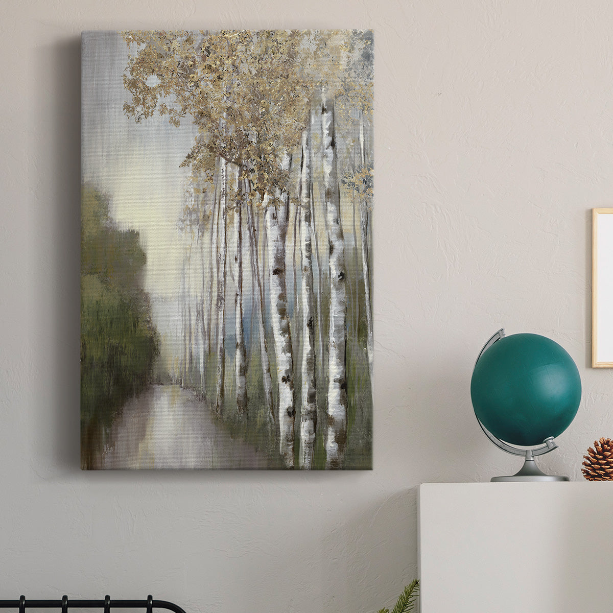 Woodland Walk Neutral Premium Gallery Wrapped Canvas - Ready to Hang