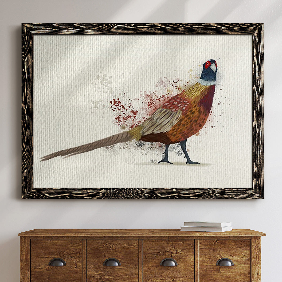 Pheasant Splash 2-Premium Framed Canvas - Ready to Hang