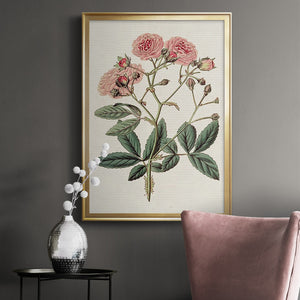 Pink Floral Mix V Premium Framed Print - Ready to Hang