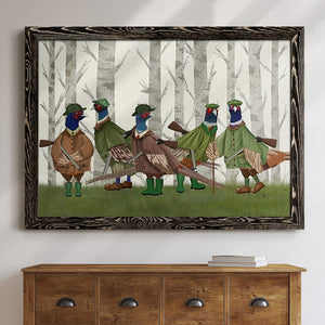 Pheasant Shooting Party Group 3-Premium Framed Canvas - Ready to Hang