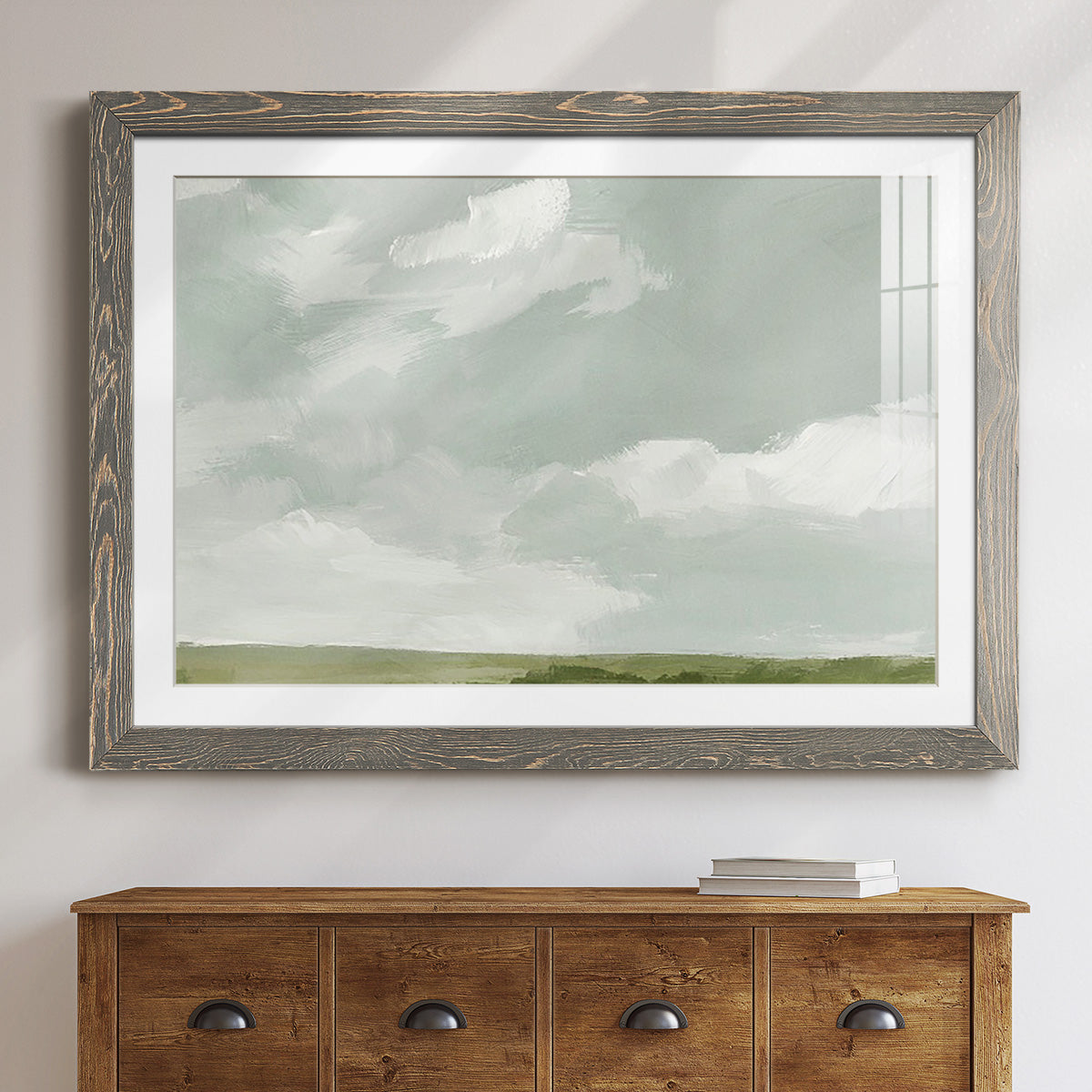 Gray Stone Sky II-Premium Framed Print - Ready to Hang