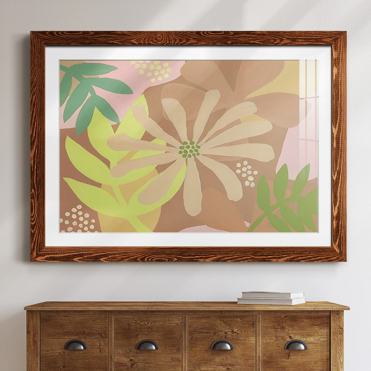 Neutral Blooms II-Premium Framed Print - Ready to Hang