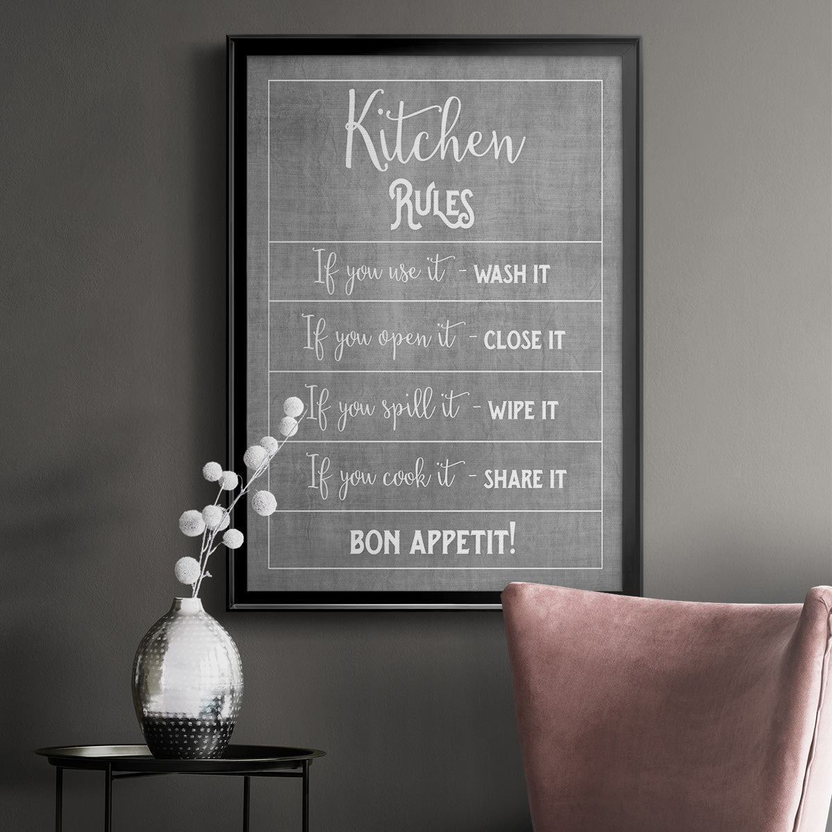 Bon Appetit Premium Framed Print - Ready to Hang
