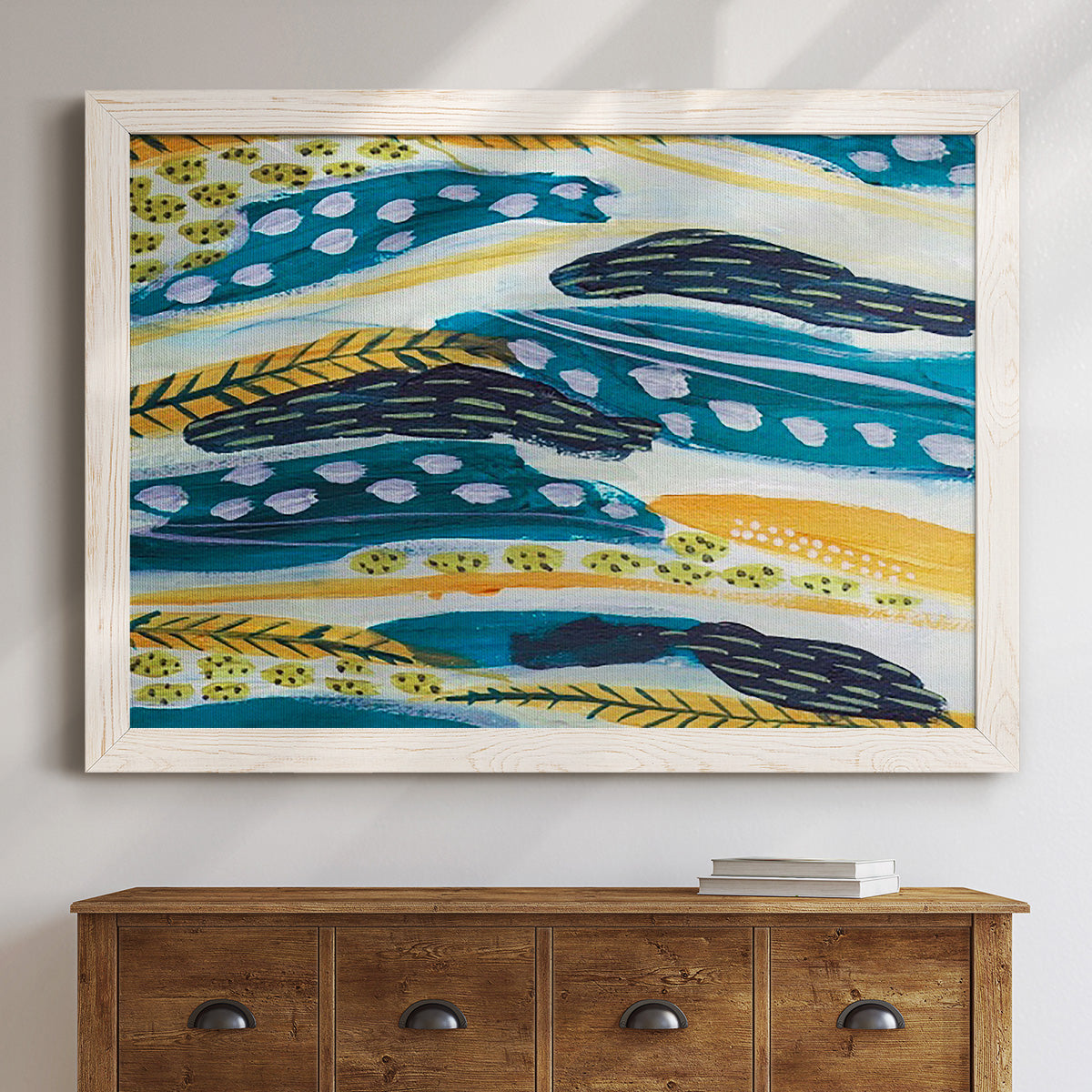 Feathery IV-Premium Framed Canvas - Ready to Hang