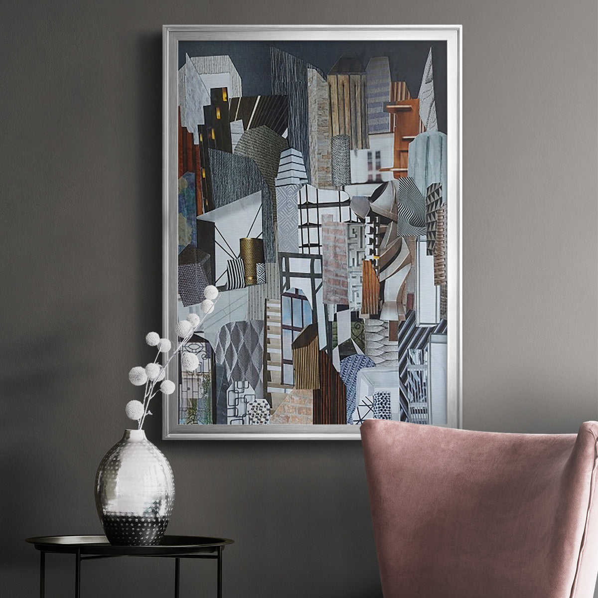 Western Metropolis Premium Framed Print - Ready to Hang