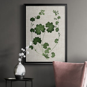 Forest Foliage on Linen II Premium Framed Print - Ready to Hang