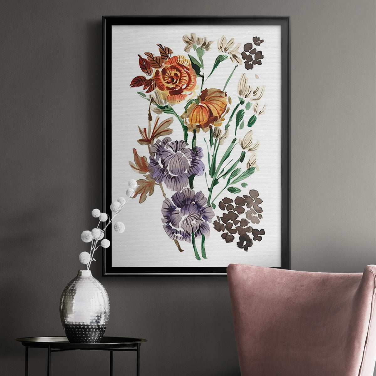 Garden Bouquets I Premium Framed Print - Ready to Hang